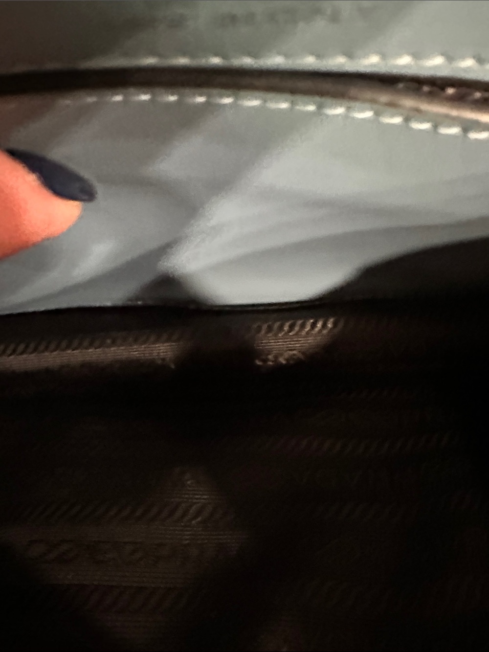 ✨💎LIKE NEW💎✨PRADA RIBBON GEOMETRIC CITY BAG W/DUSTY - Picture 10 of 11